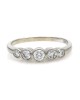5 Stone Bezel Set Diamond Ring
